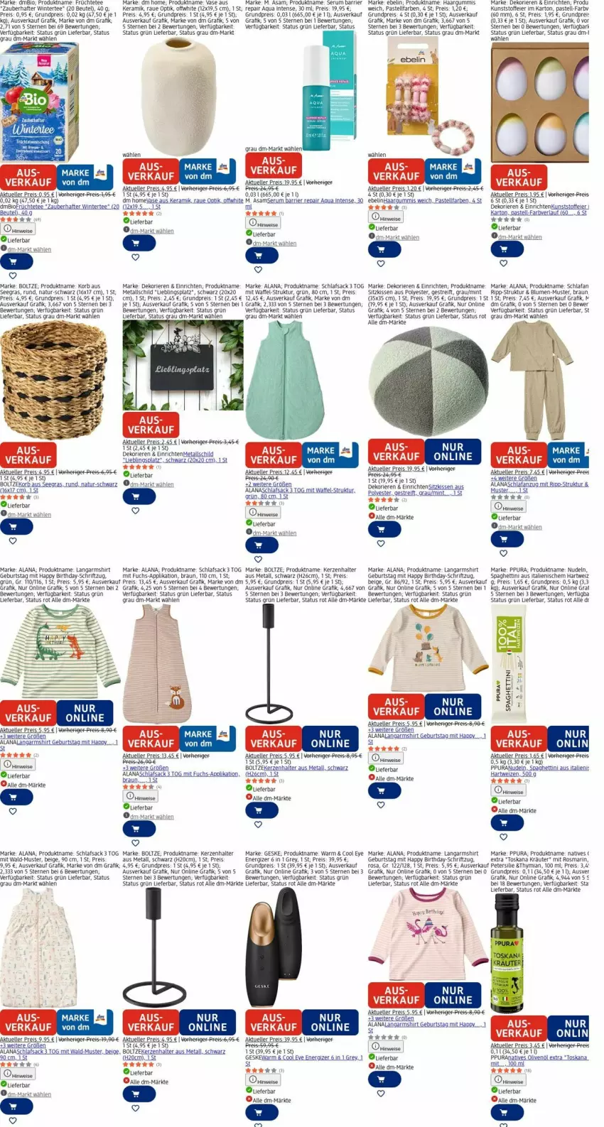 Aktueller Prospekt Dm Drogerie - Prospekte - von 13.04 bis 22.04.2026 - strona 3 - produkty: aqua, beutel, bio, blume, blumen, braun, chia, eier, eis, elle, energizer, früchte, Früchtetee, kerze, Kerzenhalter, kissen, korb, kräuter, Langarmshirt, mint, natives olivenöl, natur, nudel, nudeln, olive, oliven, olivenöl, olivenöl extra, petersilie, Rana, reis, reiss, rosmarin, rum, sac, schlafsack, Schriftzug, Serum, shirt, sitzkissen, spaghetti, tee, Ti, Vase