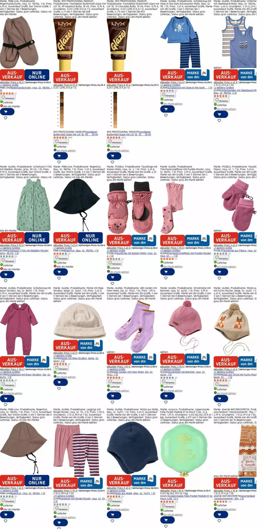 Aktueller Prospekt Dm Drogerie - Prospekte - von 13.04 bis 22.04.2026 - strona 4 - produkty: ACC, Alverde, Anzug, aust, butter, chia, cola, eier, eis, elle, ente, erde, geschenkset, gin, handschuhe, hemd, hemden, Heu, hose, kosmetik, leggings, LG, Maske, Mütze, natur, naturkosmetik, reis, ring, rum, sac, Schlafanzug, schlafsack, schuhe, Skateboard, socken, Strumpfhose, tee, Thermostrumpfhose, Ti, Unterhemd, unterhemden, usb, wolle