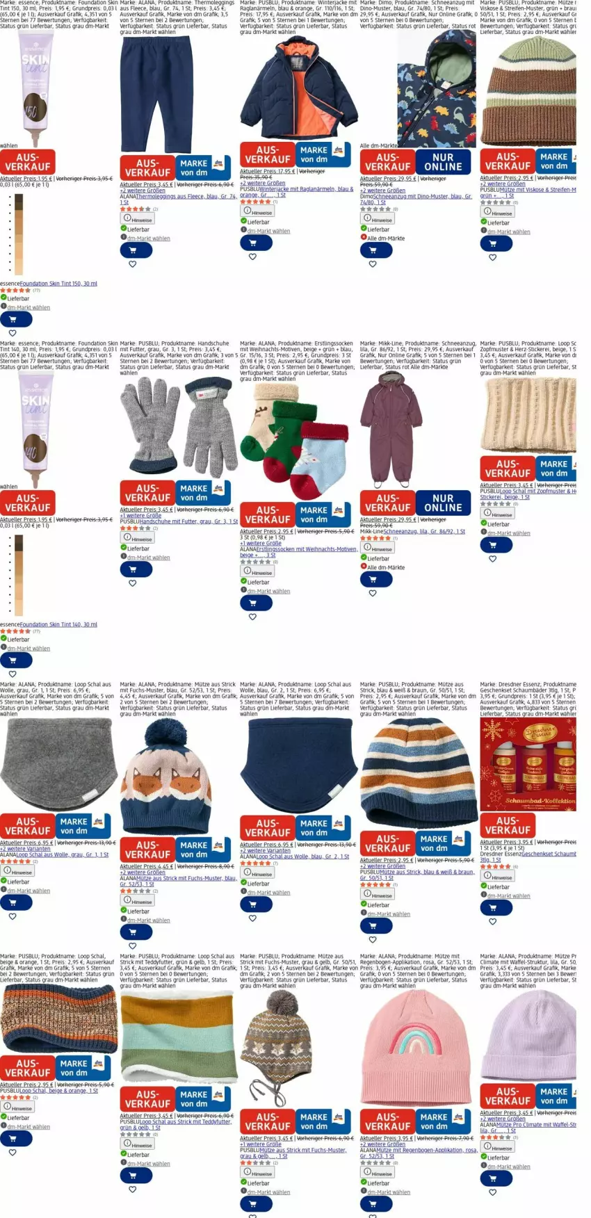 Aktueller Prospekt Dm Drogerie - Prospekte - von 13.04 bis 22.04.2026 - strona 6 - produkty: Anzug, arla, Bad, Bebe, braun, cin, eis, elle, geschenkset, gin, handschuhe, Jacke, leggings, LG, Mütze, orange, reifen, reis, reiss, Ria, Schal, schaumbad, schuhe, Thermoleggings, Ti, usb, wolle, Yo