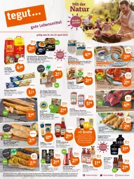 Gazetka promocyjna Tegut - Angebote der Woche - Gazetka - ważna od 29.04 do 29.04.2023 - strona 1 - produkty: angebot, angebote, aqua, baguette, beko, Berger, bio, bratwurst, briketts, brot, brötchen, brother, butter, Casa Modena, dekoration, delikatess senf, eis, ente, Feigen, feinkost, fenchel, filet, fisch, flasche, Fondue, fritz, gin, glasflasche, grill, Grillkäse, gyros, heinz, herzberger, Holz, holzkohle, ideal für grill, Käse, ketchup, knoblauch, korn, kräuter, kräuterbutter, Kühne, lachs, lachsfilet, landprimus, leine, Like Meat, meggle, Mode, natur, naturland, nürnberger, oder kräuter, pfanne, pfeffer, pril, profagus, reis, Ria, rind, rinder, rinderfilet, rouge, rougette, sac, saft, salsiccia, salz, sauce, saucen, senf, soja, Spezi, steak, telefon, Ti, tomato ketchup, uhr, wurst, zitrone, zitronen