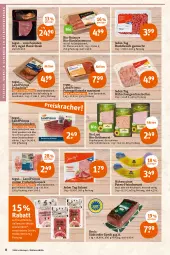 Gazetka promocyjna Tegut - Angebote der Woche - Gazetka - ważna od 29.04 do 29.04.2023 - strona 10 - produkty: auer, bacon, Bau, Bauer, Bauernschinken, bier, bierschinken, bio, braten, bratwurst, braun, Brühwurst, Casa Modena, dell, eis, elle, ente, fleisch, fleischwurst, Frühstücksspeck, geschnetzeltes, grill, hackfleisch, hackfleisch gemischt, Hähnchengeschnetzeltes, Holz, knoblauch, landprimus, lyoner, mac, mit knoblauch, Mode, natur, paprika, pfanne, pute, rind, saft, salami, salz, schinken, schinkenwurst, schnitten, Speck, Spezi, steak, steaks, südtiroler, Ti, wurst, Yo, Zelt