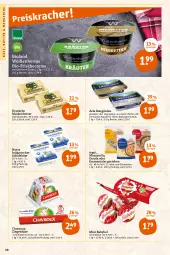 Gazetka promocyjna Tegut - Angebote der Woche - Gazetka - ważna od 29.04 do 29.04.2023 - strona 12 - produkty: arla, babybel, Becher, bio, bioland, butter, chavroux, creme, emmentaler, gouda, Kærgården, Käse, LG, mac, margarine, markenbutter, mini babybel, mozzarella, rapsöl, rel, salz, schafskäse, schnittkäse, Süßrahmbutter, Ti, ziegenkäse
