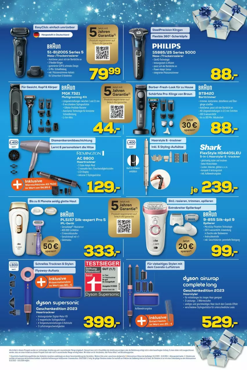 Aktueller Prospekt Euronics - Prospekte - von 12.12 bis 16.12.2023 - strona 3 - produkty: aeg, Airwrap, auto, braun, Brei, Dyson, Dyson Airwrap, erde, gin, latte, LG, rasierer, remington, tee, Ti, wrap