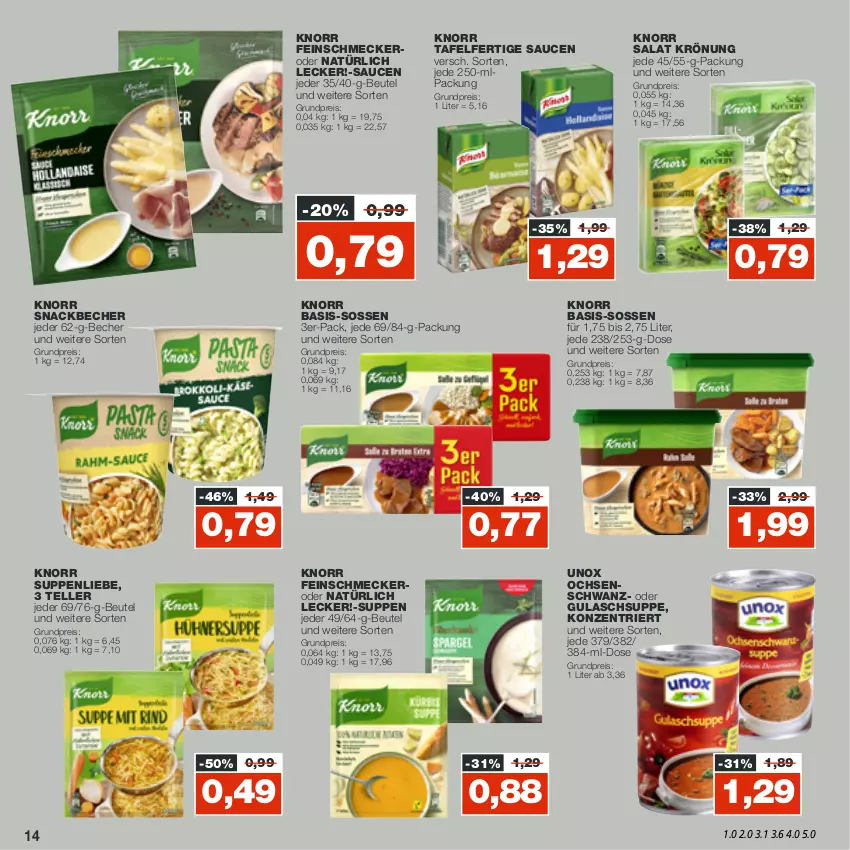 Aktueller Prospekt Real - von 10.10 bis 15.10.2022 - strona 14 - produkty: Becher, beutel, eis, elle, feinschmecker, gulasch, Gulaschsuppe, knorr, reis, salat, sauce, saucen, snack, suppe, suppen, suppenliebe, teller, Ti