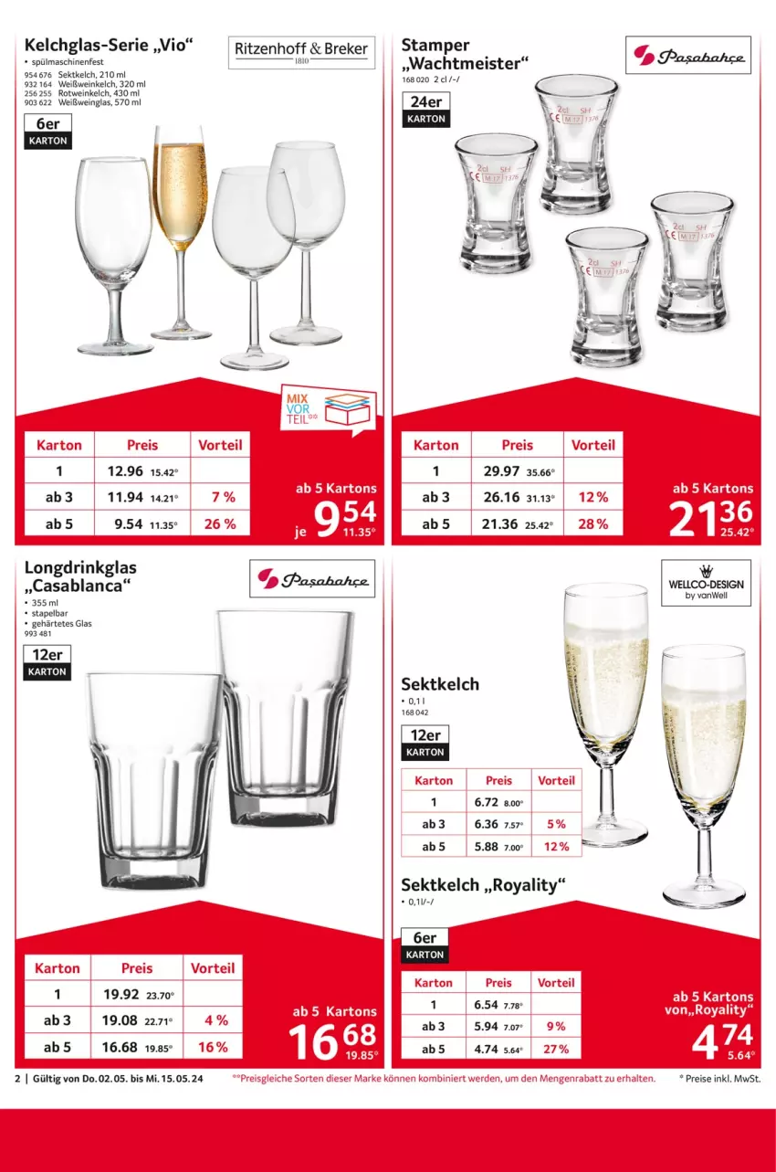 Aktueller Prospekt Selgros - von 02.05 bis 15.05.2024 - strona 2 - produkty: drink, eis, erde, Meister, reis, rotwein, sekt, spülmaschinen, Ti, wein, Weißwein, Weißweinglas