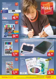 Gazetka promocyjna Netto Marken-Discount - Filial-Angebote - Gazetka - ważna od 02.07 do 02.07.2022 - strona 27 - produkty: angebot, batterie, bestpreis, eis, fasermaler, Kreide, papier, reis, stifte, textmarker, Ti, ZTE