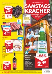 Gazetka promocyjna Netto Marken-Discount - Filial-Angebote - Gazetka - ważna od 02.07 do 02.07.2022 - strona 44 - produkty: Alwa, amaro, angebot, angebote, bestpreis, braten, discount, eis, elle, flasche, glasflasche, Holz, kracher, kräuter, kräuterlikör, likör, marken-discount, merci, mineralwasser, natur, ndk, rama, ramazzott, ramazzotti, reis, rel, Rippen, Schal, Schale, schwein, schweine, Ti, trauben, versandkostenfrei, wasser, wein, weine, zott, ZTE