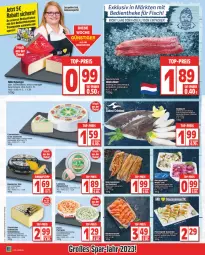 Gazetka promocyjna Edeka - Angebote der Woche - Gazetka - ważna od 22.04 do 22.04.2023 - strona 4 - produkty: Beemster, braten, camembert, eis, filet, fisch, frischkäse, grill, hering, Herings, ideal zum braten, Käse, lachs, mac, Makrele, milch, nuss, petrella, Räucherlachs, reis, rel, ring, salat, sauce, schnittkäse, Ti, tisch, ziegenkäse, ZTE, zucchini