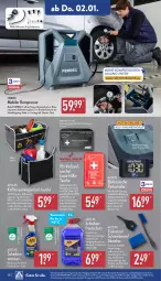 Gazetka promocyjna Aldi Nord - Von Montag - Gazetka - ważna od 04.01 do 04.01.2025 - strona 28 - produkty: adapter, aldi, aust, auto, batterie, Brei, dell, eis, Eiskratzer, Elektro, elle, ente, ferrex, feta, flasche, gin, koffer, kompressor, LG, medizinprodukt, messer, Mode, ndk, reifen, Reinigung, reis, Ria, Schal, Schale, Scheibenfrostschutz, schlauch, Schneebesen, Tasche, Ti, tisch, walser, wasser, ZTE