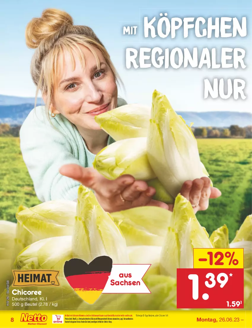 Aktueller Prospekt Netto Marken-Discount - Filial-Angebote - von 26.06 bis 01.07.2023 - strona 8 - produkty: bestpreis, beutel, eis, ndk, reis, sac, Ti