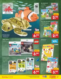 Gazetka promocyjna Netto Marken-Discount - Filial-Angebote - Gazetka - ważna od 01.07 do 01.07.2023 - strona 27 - produkty: angebot, buch, discount, fisch, Kartenspiel, Kinder, LEGO®, Plüsch, Spiele, Stickerbuch, Ti, ZTE