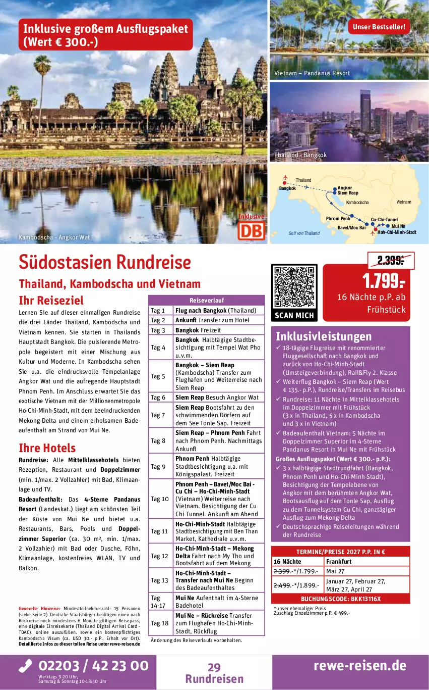 Aktueller Prospekt Rewe Reisen - Reiseprospekt - von 25.09 bis 30.10.2026 - strona 29 - produkty: Bad, buch, deutschsprachige reiseleitung, dusche, eis, Elan, elle, gin, inklusivleistungen, lion, Metro, Mode, pool, pril, reis, reiseverlauf, rel, rezept, Ti, tisch, uhr
