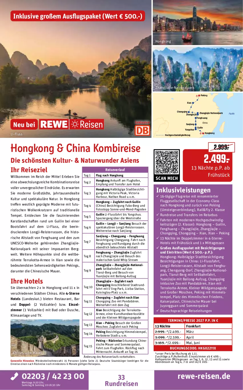 Aktueller Prospekt Rewe Reisen - Reiseprospekt - von 25.09 bis 30.10.2026 - strona 33 - produkty: auer, Bad, buch, decke, deutschsprachige reiseleitung, dusche, eis, elle, inklusivleistungen, Kaiser, leine, Leuchte, Mode, natur, Pago, pril, reis, reiseverlauf, rel, Ria, SANTE, Ti, tisch, uhr, Wild, Yo