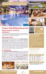 Gazetka promocyjna Rewe Reisen - Reiseprospekt - Gazetka - ważna od 30.10 do 30.10.2026 - strona 48 - produkty: Alwa, angebot, auer, axe, Bad, Bademantel, buch, decke, dusche, eis, flasche, Gesundheit, gutschein, hama, Heu, inklusivleistungen, Kamin, kosmetik, kräuter, LG, mab, mam, Mantel, natur, perla, pool, rama, reis, rwe, Tasche, Ti, tisch, tuc, uhr, wasser