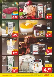 Gazetka promocyjna Netto Marken-Discount - Filial Angebote - Gazetka - ważna od 18.12 do 18.12.2021 - strona 9 - produkty: angebot, brownie, brownies, creme, dessert, eis, eiscreme, Falsches Filet, farfalle, filet, frucht, gin, korn, mousse, nuss, pasta, reis, rind, rwe, schoko, schokolade, spargel, spiegel, Ti, tisch, Törtchen, tradizionale, Wild, ZTE