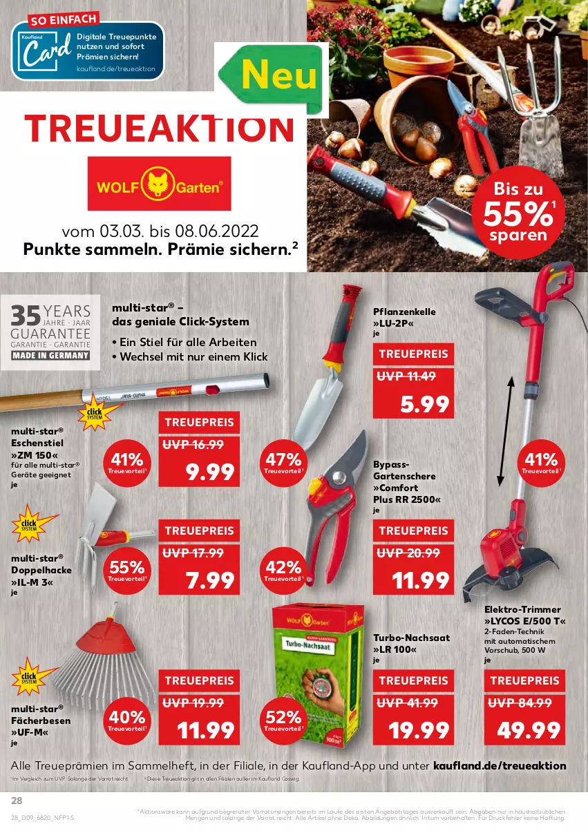 Aktueller Prospekt Kaufland - von 03.03 bis 09.03.2022 - strona 28 - produkty: angebot, auto, eis, Elektro, elle, Garten, Gartenschere, pflanze, pflanzen, reis, Schere, Ti, tisch, ZTE