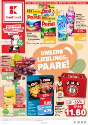 Gazetka promocyjna Kaufland - Gazetka - ważna od 09.03 do 09.03.2022 - strona 1 - produkty: alkohol, angebot, angebote, bier, chili, chips, emmentaler, erdinger, hartkäse, hot chili, Käse, nacho, nacho cheese, paprika, persil, persil waschmittel, Salsa, tafeltrauben, Ti, tortilla, tortillas, trauben, vernel, waschmittel, weichspüler, Wild, wild paprika, ZTE