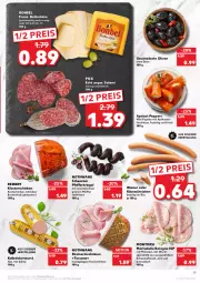 Gazetka promocyjna Kaufland - Gazetka - ważna od 09.03 do 09.03.2022 - strona 19 - produkty: angebot, angebote, aprikose, aprikosen, bonbel, buch, butter, butterkäse, dell, eis, fleisch, frischkäse, frucht, Holz, Kalbsleber, Kalbsleberwurst, Käse, kochschinken, leberwurst, mit pistazien, montorsi, mortadella, olive, oliven, paprika, pfeffer, pistazien, reinert, reis, ring, rosmarin, sahne, salami, schinken, schwein, schweine, schweinefleisch, senf, Spezi, Ti, tisch, wein, weine, wiener, wurst, würstchen, ZTE