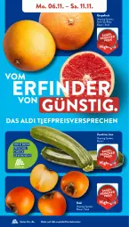 Gazetka promocyjna AldiSud - NÄCHSTE WOCHE - Gazetka - ważna od 11.11 do 11.11.2023 - strona 4 - produkty: aldi, eis, grapefruit, Kaki, kracher, reis, Ti, zucchini