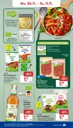 Gazetka promocyjna AldiSud - NÄCHSTE WOCHE - Gazetka - ważna od 11.11 do 11.11.2023 - strona 9 - produkty: aldi, alle artikel ohne dekoration, apfel, Apfeldirektsaft, apfelsaft, basilikum, bio, dekoration, direktsaft, eis, ente, flasche, frucht, fruchtgummi, gsw, honig, paprika, reis, saft, sahne, sauce, Spezi, Ti, tomate, tomaten, tomatensauce, trolli, ZTE