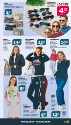 Gazetka promocyjna Netto - Angebote ab Montag - Gazetka - ważna od 02.04 do 02.04.2022 - strona 21 - produkty: asti, Bau, baumwolle, Brei, Brille, dell, Denimhose, elle, gin, hose, Jacke, Jogginghose, Kinder, kleid, Mode, obst, Pullover, reifen, Ria, sonnenbrille, Steppjacke, Sweatkleid, Tasche, taschen, Ti, tisch, wolle