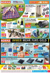 Gazetka promocyjna Norma - Norma - Gazetka - ważna od 23.05 do 23.05.2022 - strona 13 - produkty: akku, aqua, auer, Bad, batterie, batterien, Bau, Bebe, besteck, Clin, Clogs, decke, din a4, drucker, eis, Elektro, elle, ente, gefu, gin, Hylo, kissen, kraft, kühltasche, Lampe, lautsprecher, led-licht, leds, mac, messer, mikrowelle, natur, ndk, orange, papier, passend für alle, reis, Rückenkissen, Tasche, taschen, taschenlampe, Teleskop, teller, Ti, tisch, usb, wasser, weck, Zelt