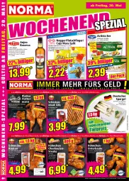 Gazetka promocyjna Norma - Norma - Gazetka - ważna od 23.05 do 23.05.2022 - strona 16 - produkty: activia, auer, Bau, Bauer, Becher, braten, cerealien, deutscher spargel, drink, drinks, eis, flasche, fleisch, frucht, grill, grillhähnchen, karamell, latte, lebensmittel, nogger, paprika, pfeffer, regal, reis, rosmarin, rum, schinken, Schinkensteak, schwein, schweine, schweinerücken, spargel, Spezi, steak, steaks, Ti, tiefpreis, vanille, wein, weine