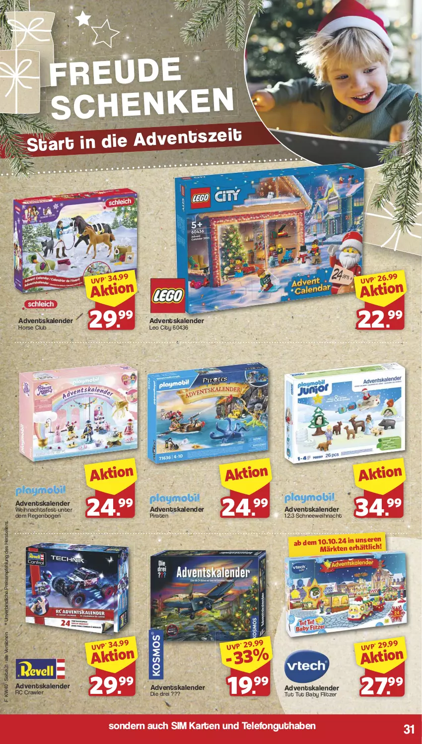 Aktueller Prospekt Famila - Prospekte - von 30.09 bis 05.10.2024 - strona 31 - produkty: Adventskalender, eis, elle, reis, sim, telefon, teller, Ti