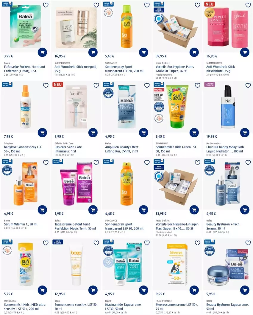 Aktueller Prospekt Dm Drogerie - Prospekte - von 23.06 bis 29.06.2022 - strona 3 - produkty: Babylove, Blüte, cin, creme, dip, Effect, gillette, hyaluron, Hygiene-Pants, kirsch, Maske, medizinprodukt, milch, Pants, rasierer, rum, Serum, socken, sonnencreme, sonnenmilch, sonnenspray, Sport, tagescreme, Ti, vita, Vitamin C