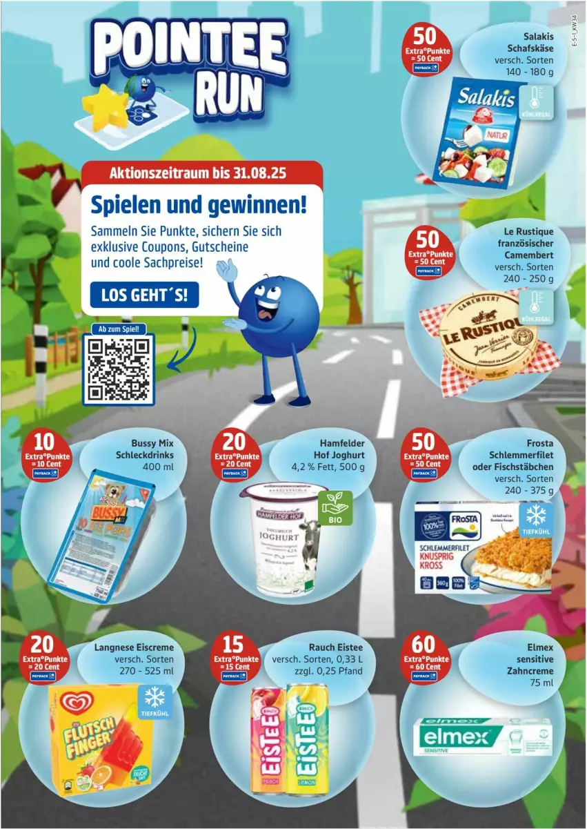 Aktueller Prospekt Edeka - Prospekte - von 18.08 bis 23.08.2025 - strona 5 - produkty: camembert, coupon, coupons, creme, drink, drinks, eis, eiscreme, eistee, elmex, filet, fisch, fischstäbchen, gutschein, gutscheine, HP, joghur, joghurt, Käse, langnese, langnese eis, Le Rustique, Rauch, reis, sac, salakis, schafskäse, schlemmerfilet, Spiele, tee, Ti, zahncreme
