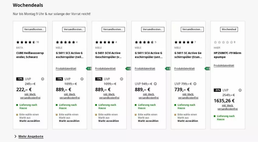 Aktueller Prospekt Saturn - Prospekte - von 08.09 bis 17.09.2025 - strona 3 - produkty: angebot, angebote, brita, geschirr, geschirrspüler, Haier, HP, miele, ndk, Ti, uhr, uhu, versandkostenfrei, wasser