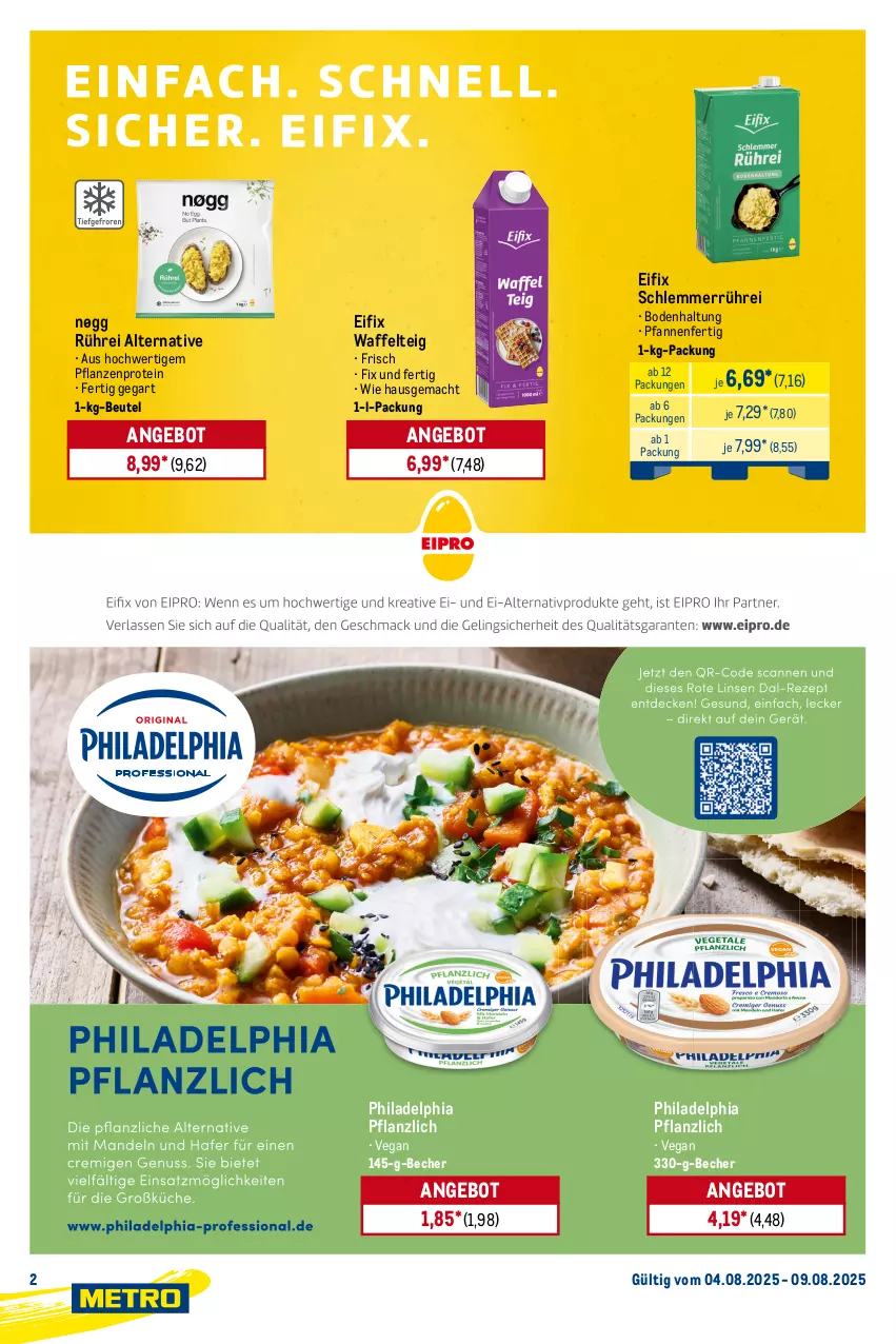 Aktueller Prospekt Metro - Starke Marken - von 04.08 bis 09.08.2025 - strona 2 - produkty: activia, angebot, Becher, beutel, danone, danone activia, mac, pfanne, pfannen, pflanze, pflanzen, philadelphia, Ti, zucker