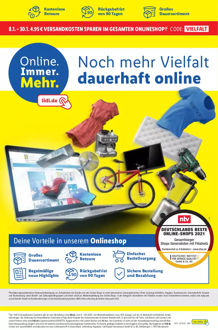 Aktueller Prospekt Lidl - Aktionsprospekt - von 10.01 bis 15.01.2022 - strona 37 - produkty: angebot, angebote, auer, eis, gutschein, gutscheine, korb, LG, ndk, Rauch, reis, Ti, ZTE