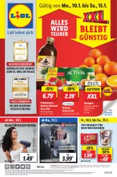 Gazetka promocyjna Lidl - Aktionsprospekt - Gazetka - ważna od 15.01 do 15.01.2022 - strona 1 - produkty: activia, angebot, angebote, Bad, bio, champion, danone, danone activia, discount, eis, erde, lebensmittel, LG, Liege, natives olivenöl, olive, oliven, olivenöl, olivenöl extra, orange, orangen, preisvorteil, pril, Rauch, reis, Ti