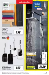 Gazetka promocyjna Lidl - Aktionsprospekt - Gazetka - ważna od 15.01 do 15.01.2022 - strona 15 - produkty: angebot, armatur, bambus, Bau, baumwolle, brause, brauseschlauch, bürste, bürsten, dell, duschtuch, eis, elle, garnitur, handbrause, handtücher, Mode, Reinigung, reinigungsbürste, reis, Schal, schlauch, Ti, tuc, tücher, wasser, WC-Bürste, wolle, ZTE