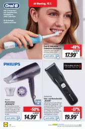Gazetka promocyjna Lidl - Aktionsprospekt - Gazetka - ważna od 15.01 do 15.01.2022 - strona 16 - produkty: akku, aufbewahrungstasche, bartschneider, bürste, cross action, edelstahl, eis, elektrische zahnbürste, haartrockner, ndk, oral-b, Philips, Reinigung, reinigungsbürste, remington, Schal, Schale, Schere, Tasche, Ti, timer, Trockner, zahnbürste