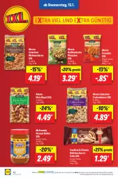 Gazetka promocyjna Lidl - Aktionsprospekt - Gazetka - ważna od 15.01 do 15.01.2022 - strona 46 - produkty: alesto, butter, Cashew, cashewkerne, eis, kuchen, mcennedy, ndk, nuss, peanut butter, pistazien, preisvorteil, reis, Schal, Schale, Ti, walnuss, walnusskerne