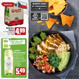 Gazetka promocyjna Hit - Prospekte - Gazetka - ważna od 04.06 do 04.06.2022 - strona 12 - produkty: aktionspreis, bio, Bio-Wein, budweiser, eis, ente, flasche, glasflasche, hähnchenbrust, rebsortenweine, reis, rezept, Ti, wein, weine