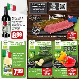 Gazetka promocyjna Hit - Prospekte - Gazetka - ważna od 04.06 do 04.06.2022 - strona 14 - produkty: aktionspreis, bio, bio hit, braten, brot, butter, buttermilch, eis, elle, flasche, frucht, früchte, früchten, grill, küche, lachs, lamm, lammlachse, milch, natur, natura, paprika, Pinot, pinot grigio, primitivo, reifen, reis, rezept, salat, Ti, vita, Vitamine, weck, wein, zucchini