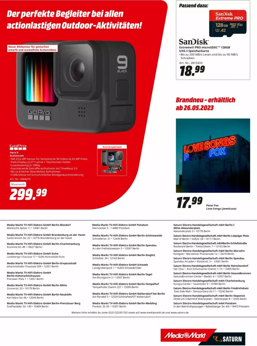 Aktueller Prospekt Media Markt - Prospekte - von 25.05 bis 31.05.2023 - strona 8 - produkty: alexa, arlo, auer, Bad, Berger, brunnen, chloe, dell, Elektro, ente, kölln, mac, mediamarkt, microsd, microsdxc, Rondell, rum, speicherkarte, Ti, uhs-i speicherkarte