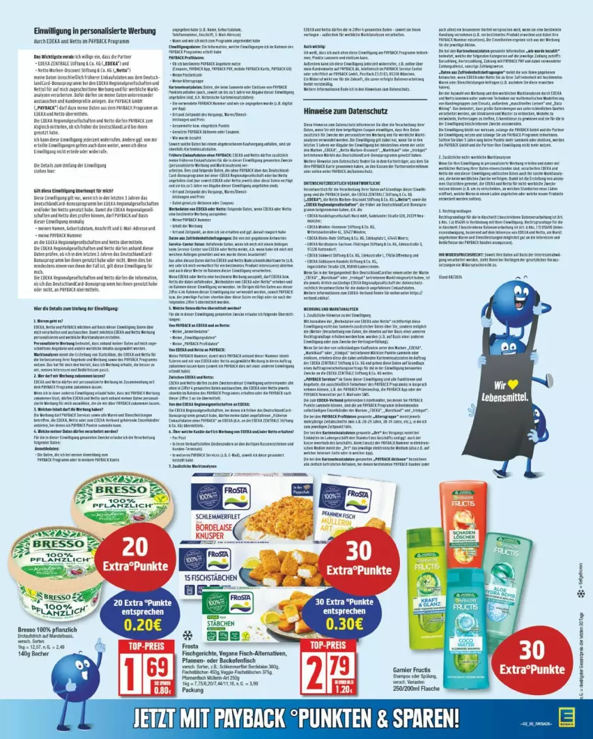 Aktueller Prospekt Edeka - Prospekte - von 06.01 bis 11.01.2025 - strona 5 - produkty: asti, aust, backofen, Becher, bresso, brot, cin, deka, discount, eis, fisch, frosta, grundig, HP, LG, nivea, Ofen, payback, Persona, pfanne, pfannen, Rana, resa, rum, saft, Schal, Tasche, taschen, Ti, tomate, tomaten, ZTE