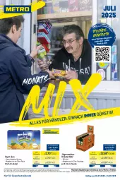Gazetka promocyjna Metro - Monats-Mix - Gazetka - ważna od 31.07 do 31.07.2025 - strona 1 - produkty: angebot, angebote, beutel, Cap, capri-sun, decke, eis, flasche, Germ, getränk, getränke, jägermeister, kräuter, kräuterlikör, likör, Meister, Palette, reis, Ti, tiefpreis