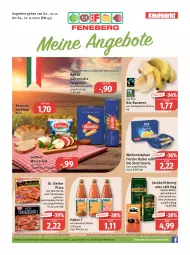 Gazetka promocyjna Feneberg - Prospekte - Gazetka - ważna od 12.11 do 12.11.2022 - strona 1 - produkty: ACC, angebot, angebote, banane, bananen, barilla, Bau, beutel, bio, bio-bananen, bohne, bohnen, butter, die ofenfrische, Dr. Oetker, eis, elle, flasche, Focaccia, galbani, Hohes C, jacobs, jacobs krönung, kaffee, lebensmittel, mozzarella, Ofen, pizza, reis, rel, Streichzart, teigwaren, Ti, tradizionale, weihenstephan, ZTE