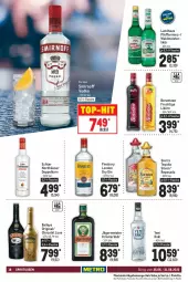 Gazetka promocyjna Metro - Food - Gazetka - ważna od 31.08 do 31.08.2022 - strona 18 - produkty: baileys, berentzen, cola, doppelkorn, dry gin, eis, finsbury, flasche, frucht, Germ, getränk, getränke, gin, jägermeister, korn, kräuter, kräuterlikör, likör, london dry, london dry gin, Meister, Palette, pfeffer, Sierra, sierra tequila, smirnoff, spirituosen, tequila, Ti, top-hit, vodka, waldmeister, yeni raki