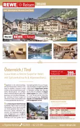 Gazetka promocyjna Rewe Reisen - Reiseprospekt - Gazetka - ważna od 24.06 do 24.06.2022 - strona 26 - produkty: axe, Bad, Bademantel, bett, buch, dusche, eier, eis, elle, inklusivleistungen, Käse, Mantel, Mountainbike, natur, pool, reis, rum, saft, salat, Schmuck, slip, Slipper, Sport, Ti, tisch, uhr, wein, wellnessbereich