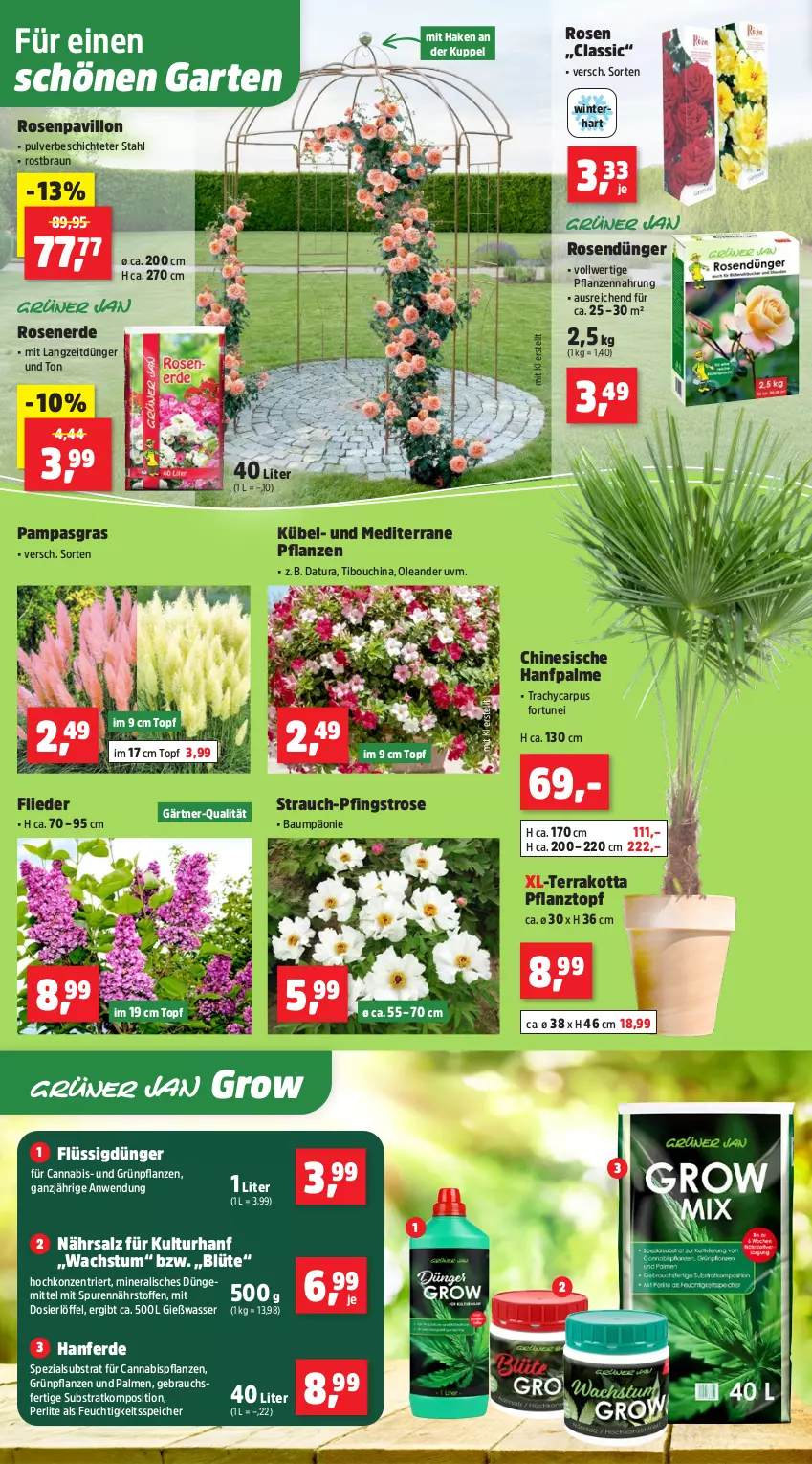 Aktueller Prospekt Thomas Philipps - von 07.04 bis 11.04.2026 - strona 2 - produkty: abis, Bau, Blüte, braun, dünger, erde, flieder, flüssigdünger, Garten, Grünpflanzen, Löffel, pavillon, pflanze, pflanzen, Pflanztopf, Rauch, rosen, rosenerde, salz, Spezi, Ti, topf, wasser