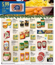 Gazetka promocyjna Diska - Prospekte - Gazetka - ważna od 23.12 do 23.12.2023 - strona 6 - produkty: aktionspreis, bacon, baguette, bockwurst, deka, Dijon Senf, Egger, eimer, eis, flasche, Fondue, gin, gurke, gurken, heinz, hengstenberg, herta, kartoffel, kartoffelsalat, Käse, ketchup, kräuter, maille, meggle, nuss, Ofen, Ofenkäse, Raclette Käse, reis, ring, rouge, rougette, saft, saftschinken, salami, salat, schinken, senf, tee, Ti, tomato ketchup, tulip, wiener, wiener würstchen, wiltmann, wurst, würstchen, ZTE