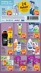 Gazetka promocyjna Rewe - Prospekte - Gazetka - ważna od 11.05 do 11.05.2024 - strona 22 - produkty: bürste, coupon, coupons, creme, deo, deo roll-on, deospray, Discreet, Dr. Best, duschgel, eis, gin, katzennahrung, kneipp, lenor, lenor waschmittel, lenor weichspüler, oder deospray, Odol, Odol-med 3, orchidee, papier, pril, reis, roll-on, Roller, sofortrabatt, Sport, Ti, toilettenpapier, vanille, waschmittel, weichspüler, whiskas, zahnbürste, zahncreme, zewa