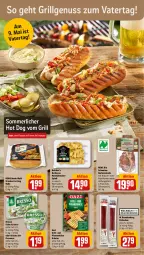 Gazetka promocyjna Rewe - Prospekte - Gazetka - ważna od 11.05 do 11.05.2024 - strona 4 - produkty: barbecue, bio, bresso, butcher's, grill, hot dog, Käse, kräuter, LG, mais, marinade, merl, Nackensteak, nackensteaks, nuss, oder kräuter, paprika, pfanne, pfannen, pfannenkäse, rewe beste wahl, rewe bio, rezept, rezepte, schwein, schweine, schweinenacken, steak, steaks, Ti, und pfanne, wein, weine