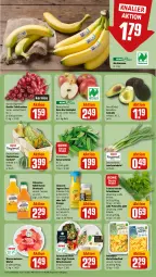 Gazetka promocyjna Rewe - Prospekte - Gazetka - ważna od 05.10 do 05.10.2024 - strona 10 - produkty: avocado, banane, bananen, bio, direktsaft, eis, fleisch, frucht, fruchtfleisch, ingwer, Innocent, Kaiser, kartoffel, korb, kräuter, Kürbis, Lauchzwiebel, lauchzwiebeln, melone, melonen, orange, petersilie, saft, salat, Schal, Schale, schnittlauch, sim, simba, tafeläpfel, tafeltrauben, Ti, trauben, valensina, vita, Vitamin C, wasser, wassermelone, wassermelonen, würfel, zwiebel, zwiebeln